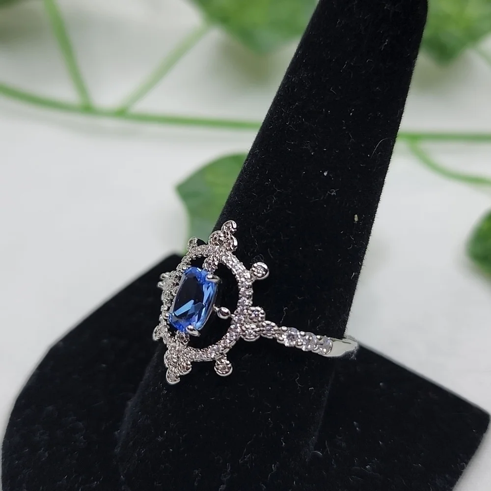 ART DECO SAPPHIRE RING - Picture 3 of 8